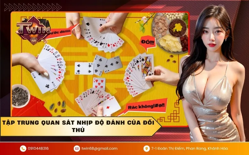 Tập trung quan sát nhịp độ đánh của đối thủ